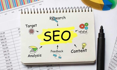 SEO vs. PPC auf einem Tablet