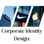 Repräsentanzen von Apple, Nike und Samsung mit Schwerpunkt auf visuelle Markenidentität